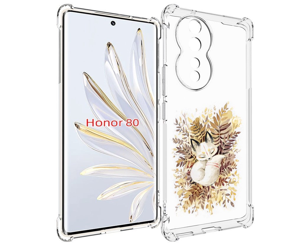 

Чехол MyPads лисенок в траве для Honor 80, Прозрачный, Tocco