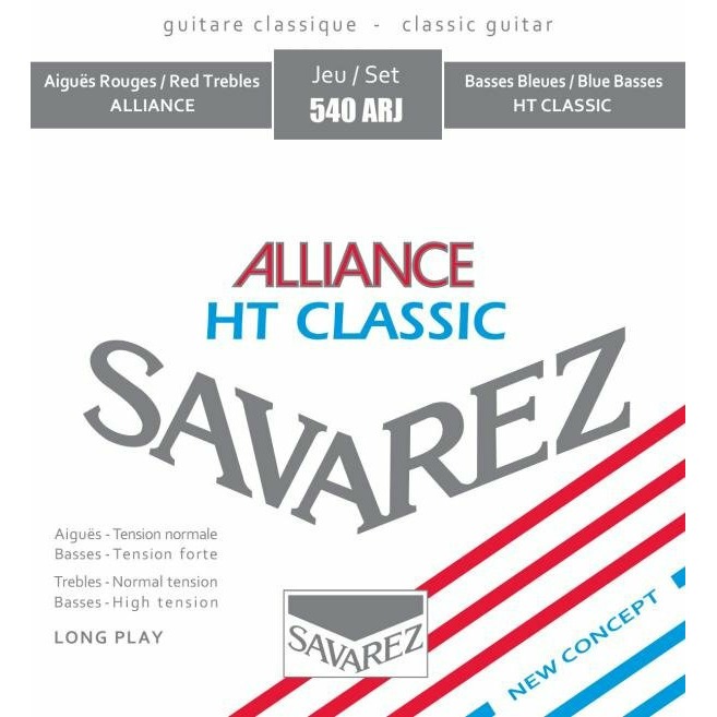 фото Струны savarez 540arj alliance ht classic red/blue medium-high tension