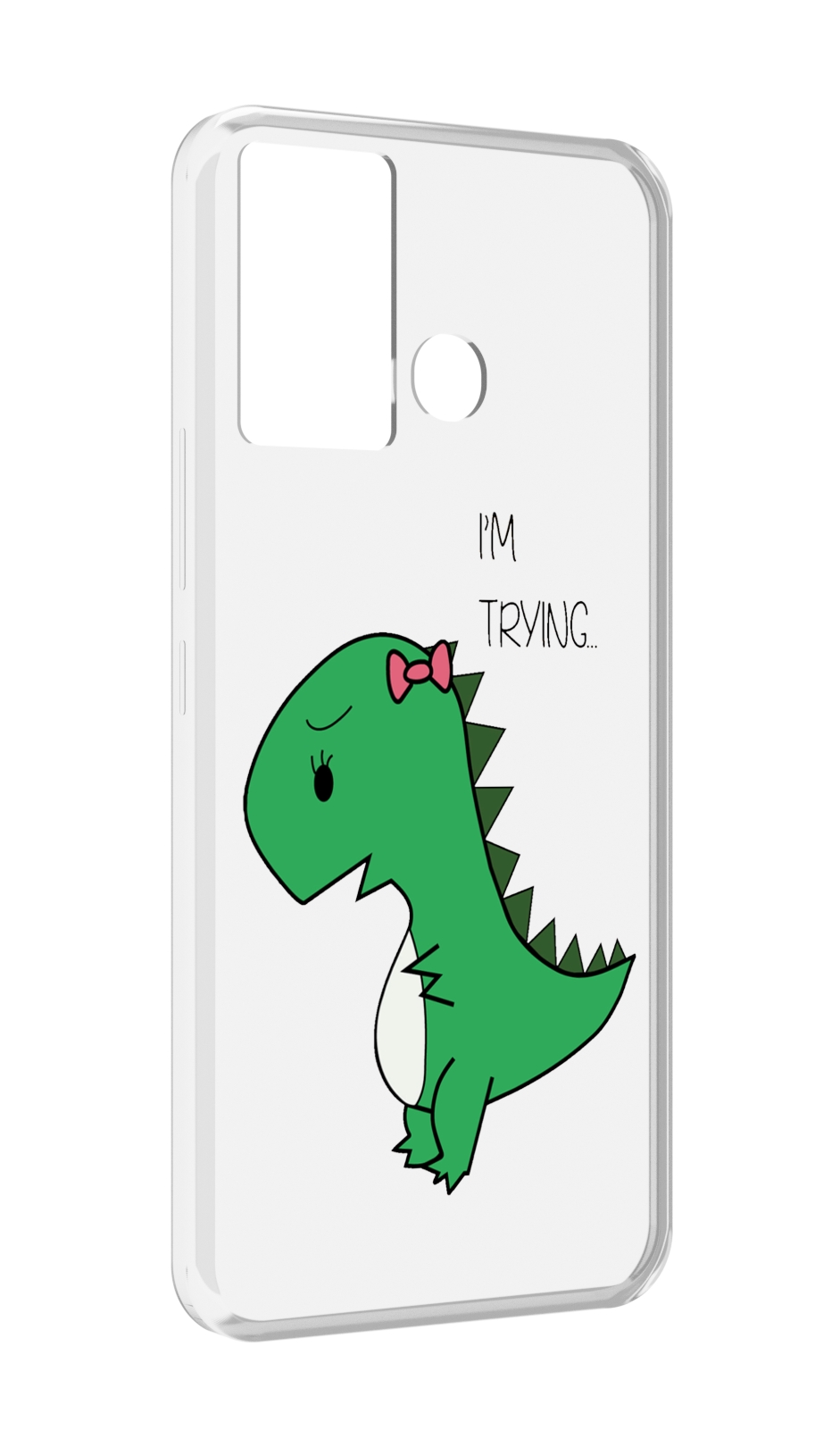 

Чехол MyPads динозаврик-девочка для Infinix Hot 12 Play, Прозрачный, Tocco