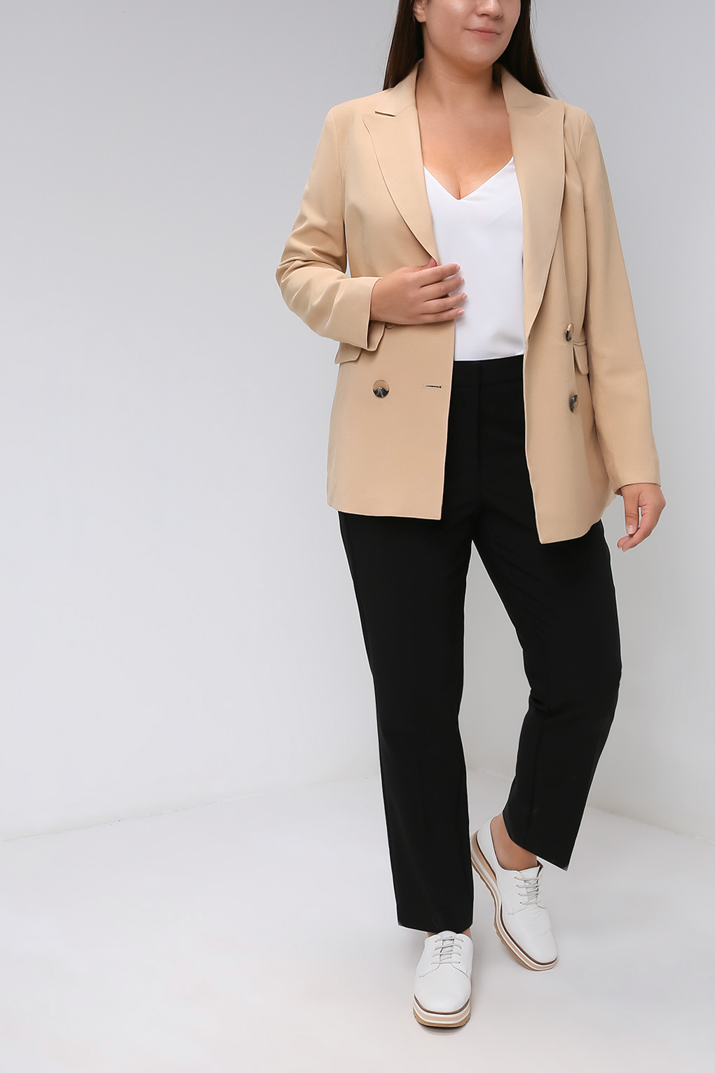

Брюки женские cut & pret 2102 FIANNA_PLUS черные 52 EU, 2102 FIANNA_PLUS