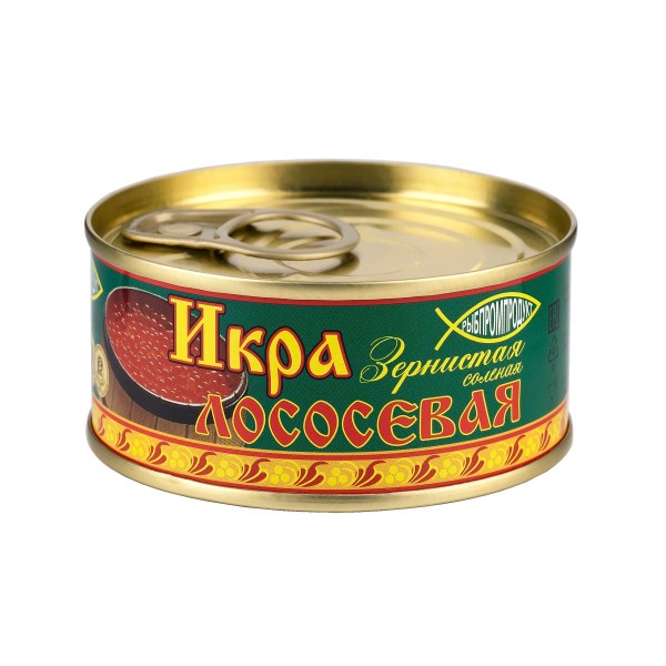 Икра лосося Рыбпромпродукт зернистая в масле 95 г
