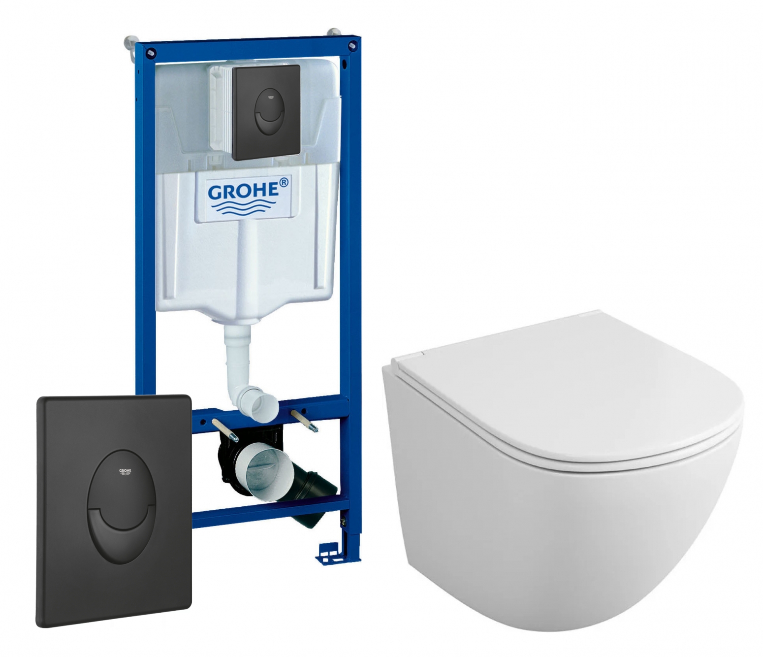 

Комплект: инсталляция Grohe Rapid SL + унитаз Cirkel-H + кнопка черная матовая