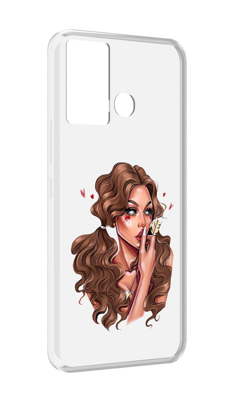 

Чехол MyPads девушка-со-стрелой женский для Infinix Hot 12 Play, Прозрачный, Tocco