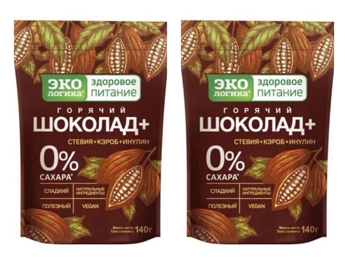 Какао Горячий шоколад Московская кофейня на паяхъ плюс растворимое, 140 г х 2 шт