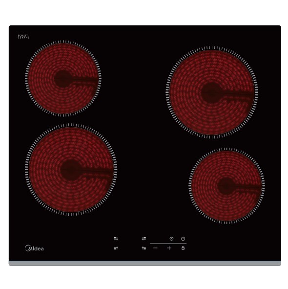 

Встраиваемая варочная панель электрическая Midea MCH64230F Black, MCH64230F