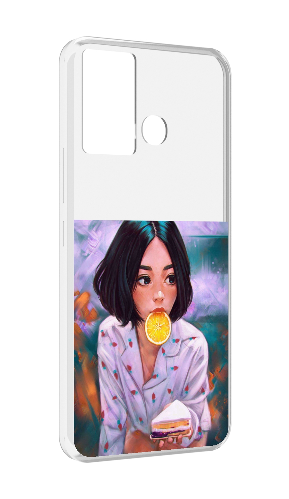 

Чехол MyPads девушка-с-чизкейком женский для Infinix Hot 12 Play, Прозрачный, Tocco