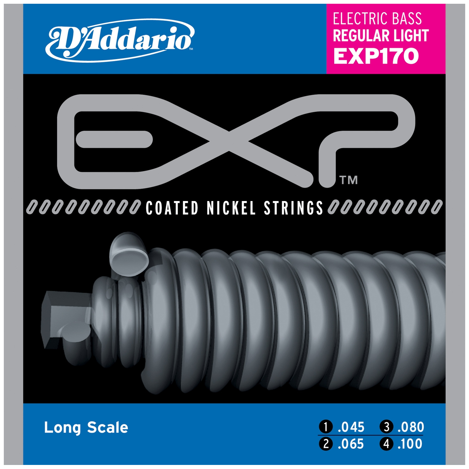 фото Струны для бас-гитары daddario exp170 d'addario