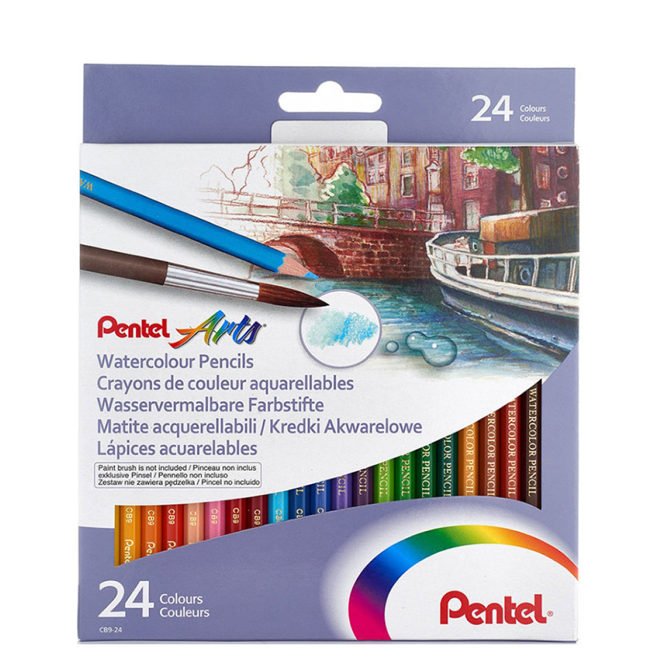 

Акварельные карандаши Pentel Watercolour Pencils 24 цвета CB9-24