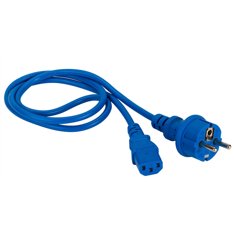

Кабель Lanmaster C13 - Schuko вилка-розетка 3м (LAN-PP13/SH-3.0-BL) синий
