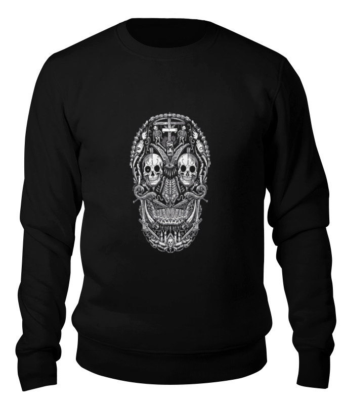 

Свитшот унисекс Printio Skull art черный XS, Skull art