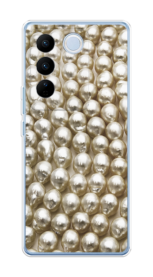 

Чехол на Vivo V27/V27 Pro "Жемчуг", Бежевый, 268450-3