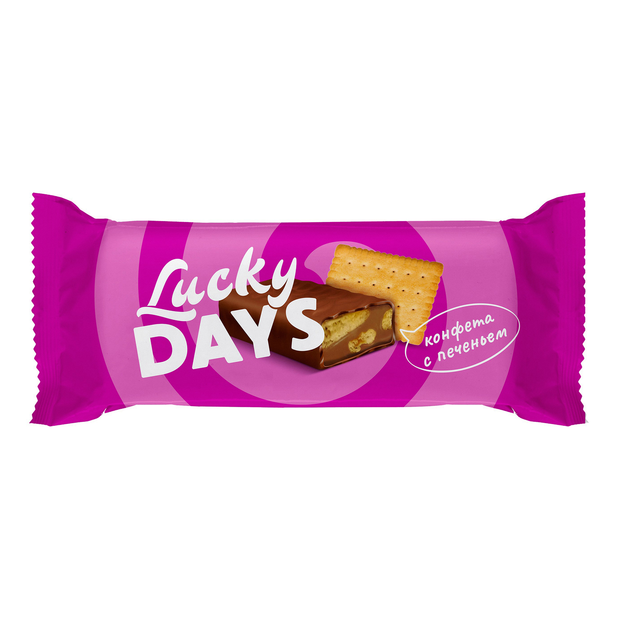Конфеты Lucky Days Молочная карамель с печеньем
