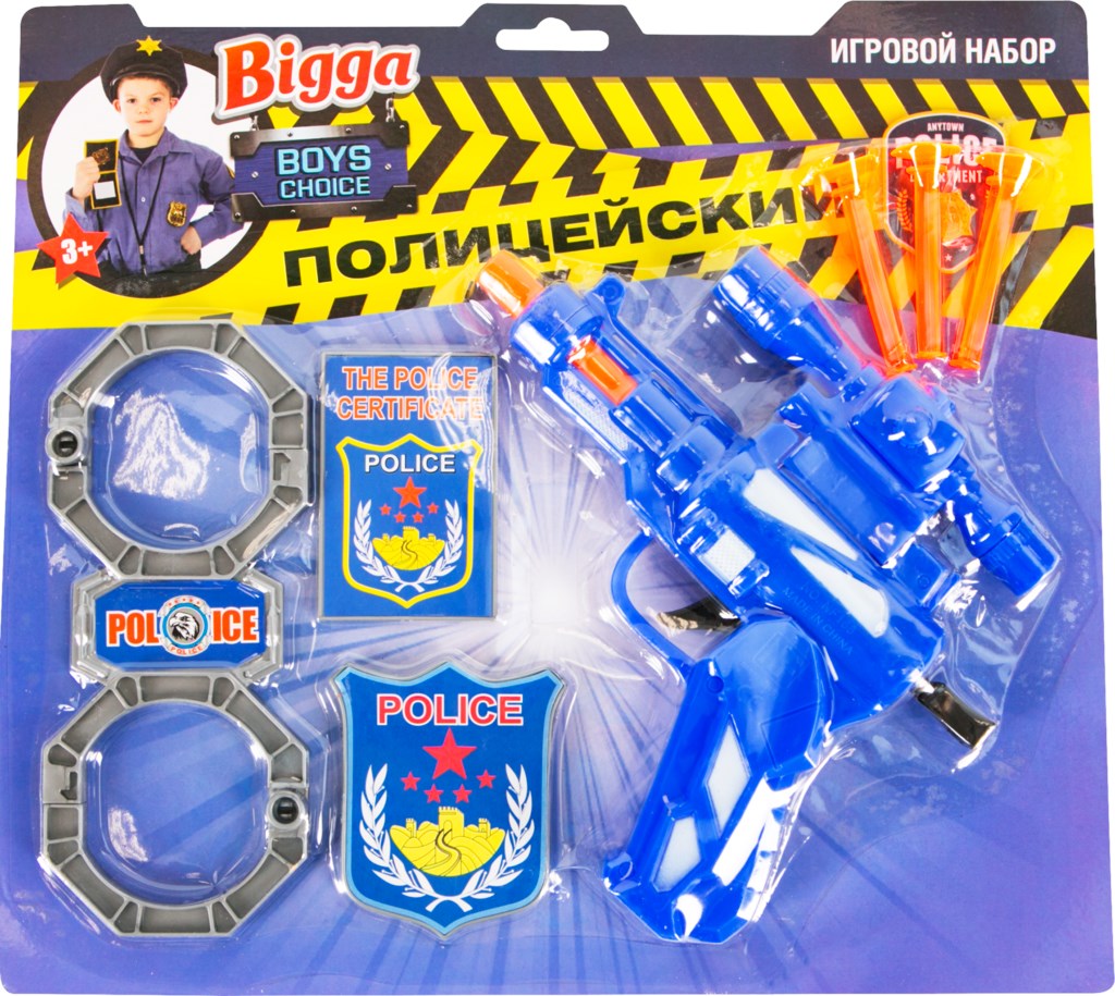 

Игровой набор Полицейский Bigga 8 предметов