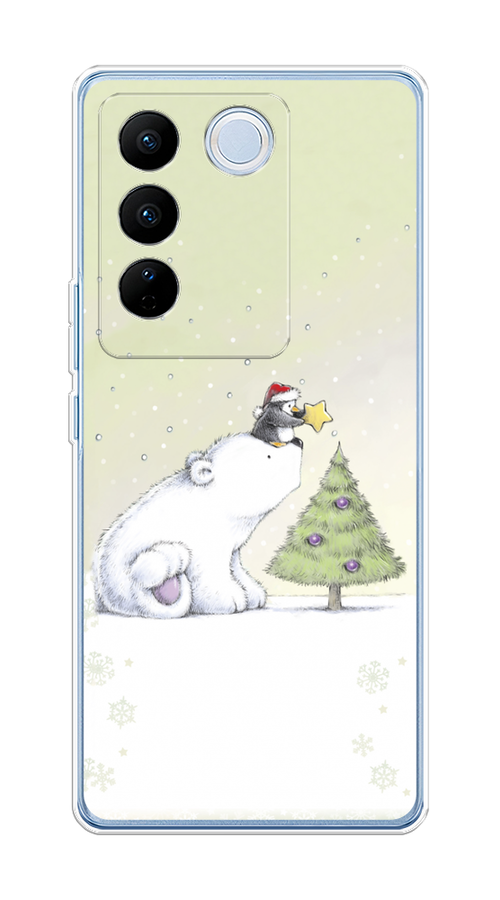 

Чехол на Vivo V27/V27 Pro "Украшение елки", Белый;бежевый, 268450-5