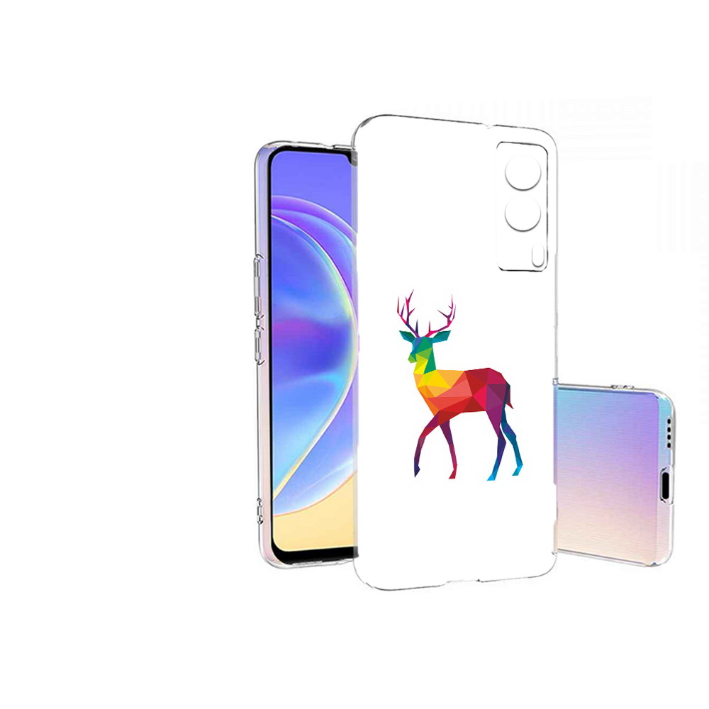 

Чехол MyPads Tocco для Vivo V21E геометрический олень (PT161736.380.286), Прозрачный, Tocco