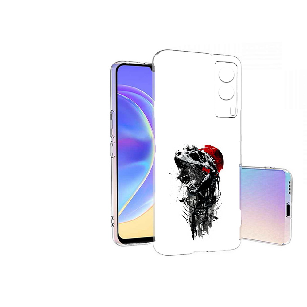 

Чехол MyPads Tocco для Vivo V21E вымерший динозавр (PT161736.380.284), Прозрачный, Tocco