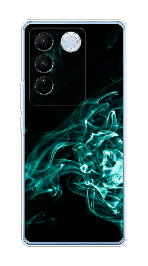 

Чехол на Vivo V27/V27 Pro "Дым", Бирюзовый;черный;голубой, 268450-3