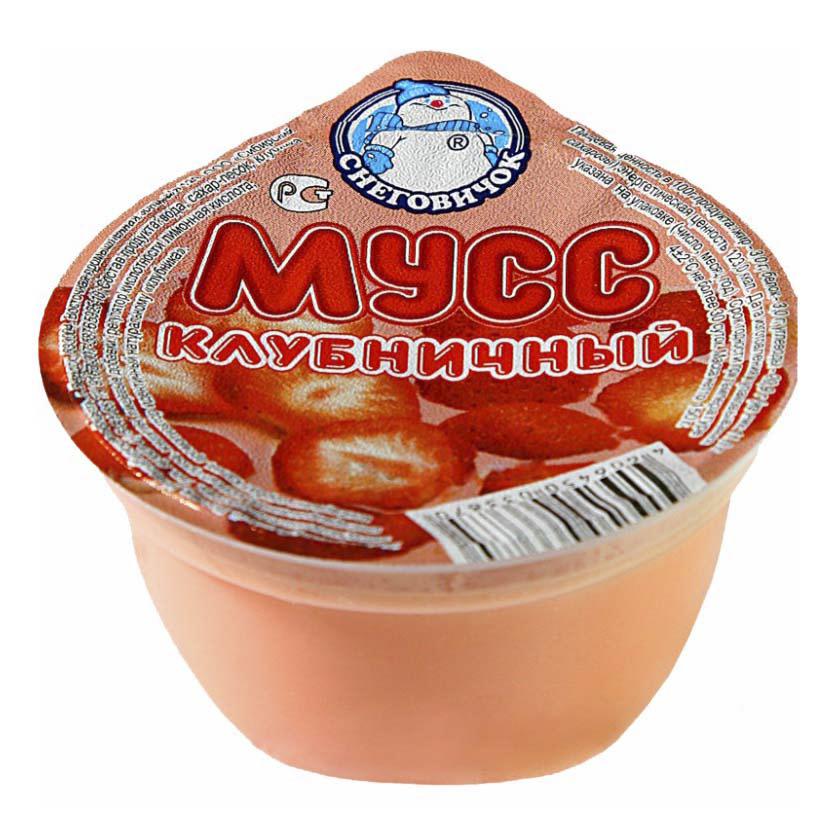 

Мусс Снеговичок клубничный 150 г
