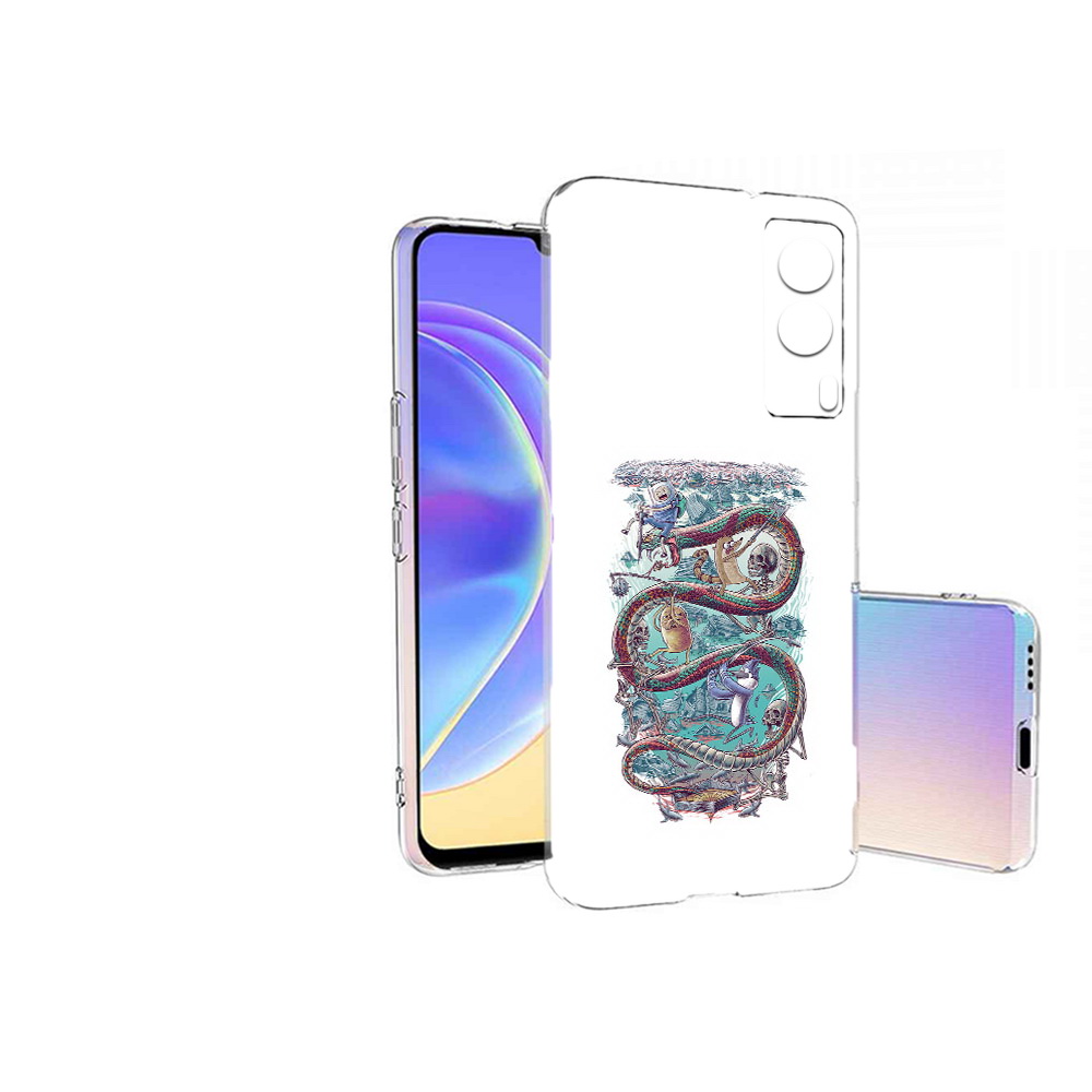 

Чехол MyPads Tocco для Vivo V21E время приключений страшилка (PT161736.380.280), Прозрачный, Tocco