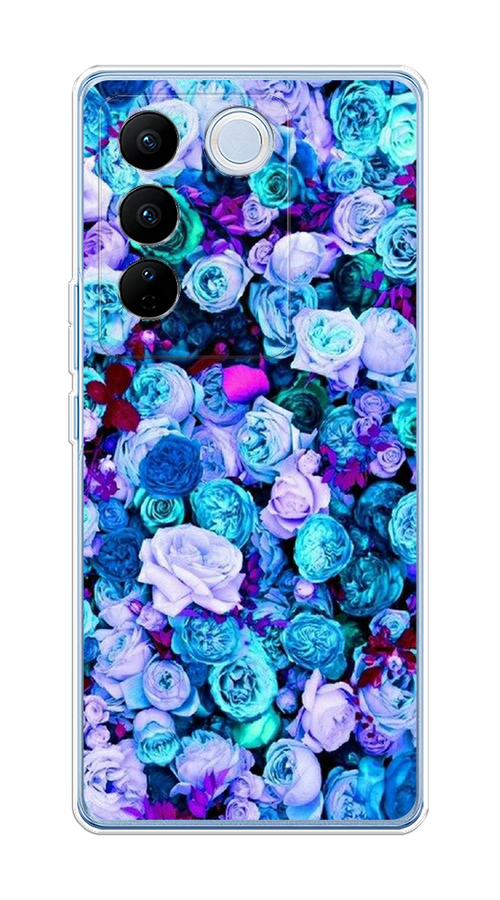 

Чехол на Vivo V27/V27 Pro "Цветочный ковер", Фиолетовый, 268450-2