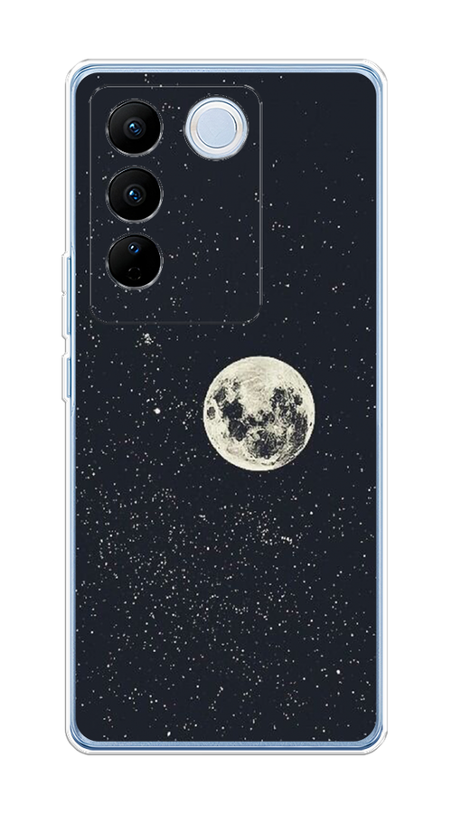 

Чехол на Vivo V27/V27 Pro "Полнолуние", Бордовый, 268450-2