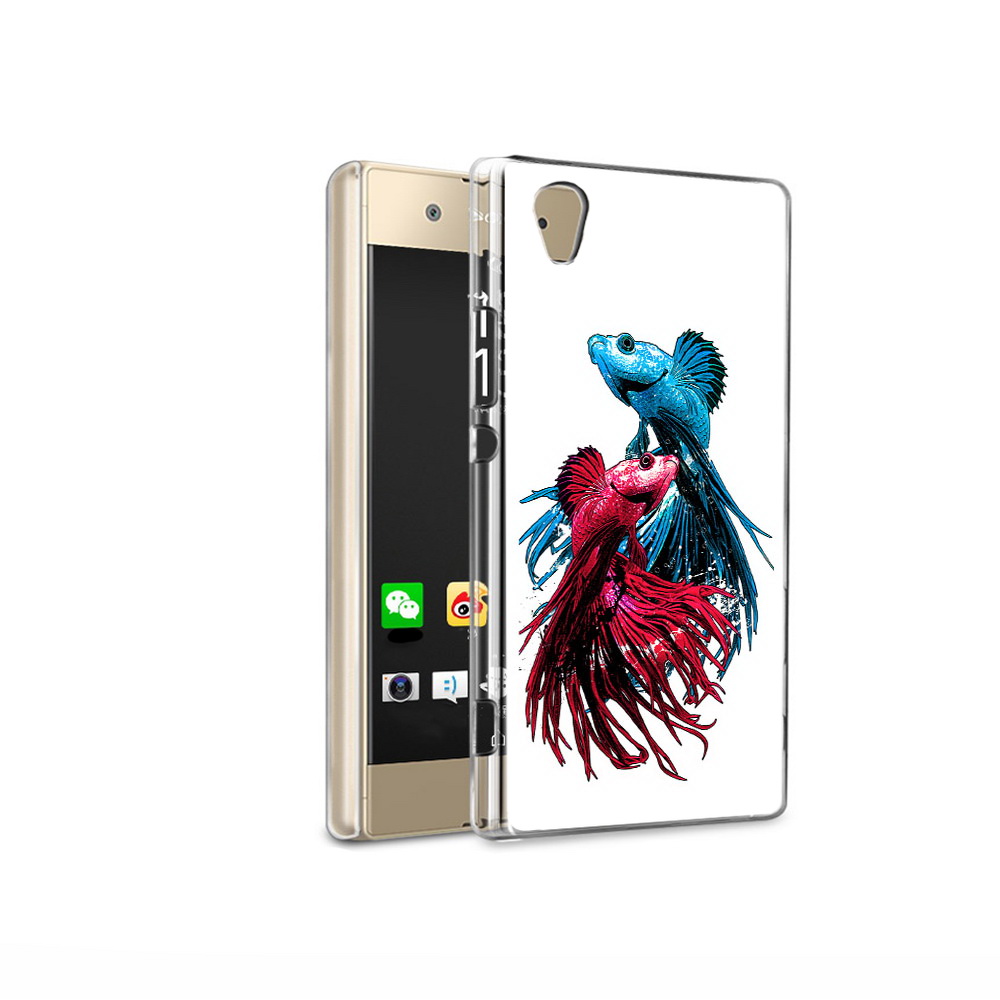 

Чехол MyPads Tocco для Sony Xperia XA1 Ultra рыбы петушки (PT67027.252.592), Прозрачный, Tocco