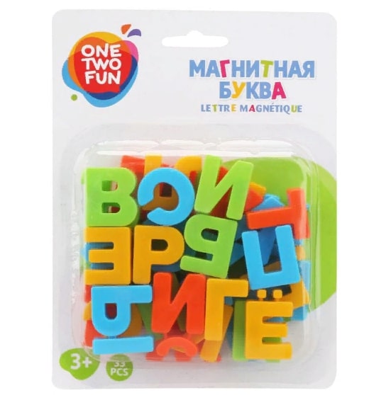 фото Игровой набор магнитная азбука русский язык one two fun