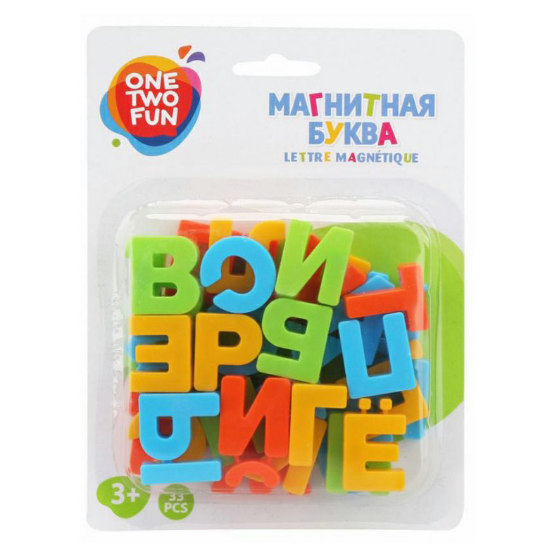 Игровой набор Магнитная азбука русский язык ONE TWO FUN