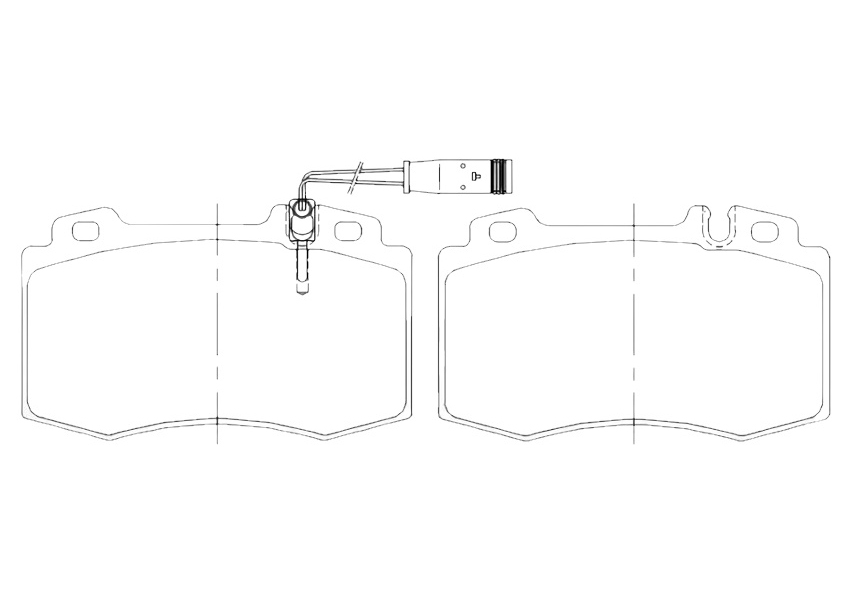 

Комплект тормозных колодок NiBK PN0196W