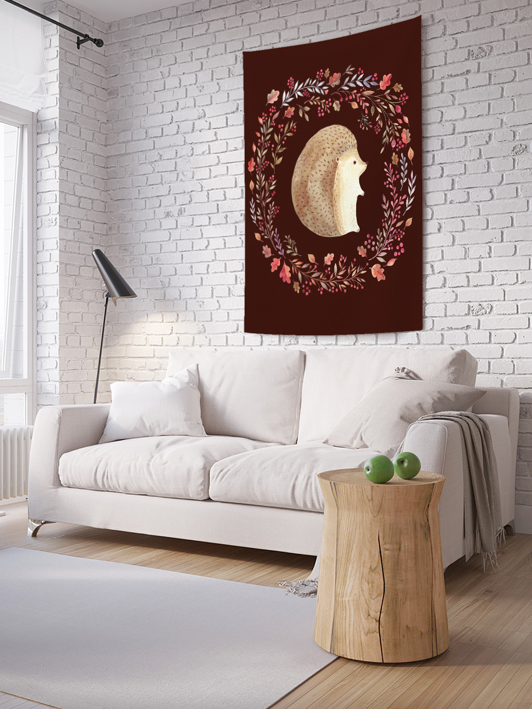 

Вертикальное фотопанно на стену JoyArty Милашка еж 150x200 см, Милашка еж
