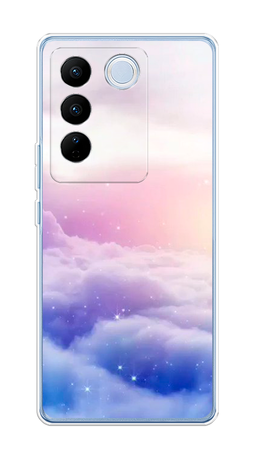 

Чехол на Vivo V27/V27 Pro "Небеса", Голубой;белый;розовый, 268450-2