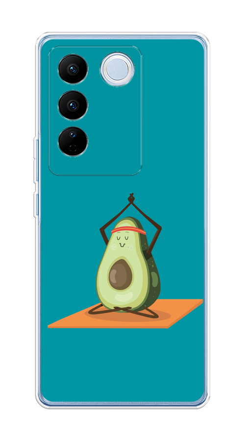 

Чехол на Vivo V27/V27 Pro "Расслабься с авокадо", Бирюзовый, 268450-6