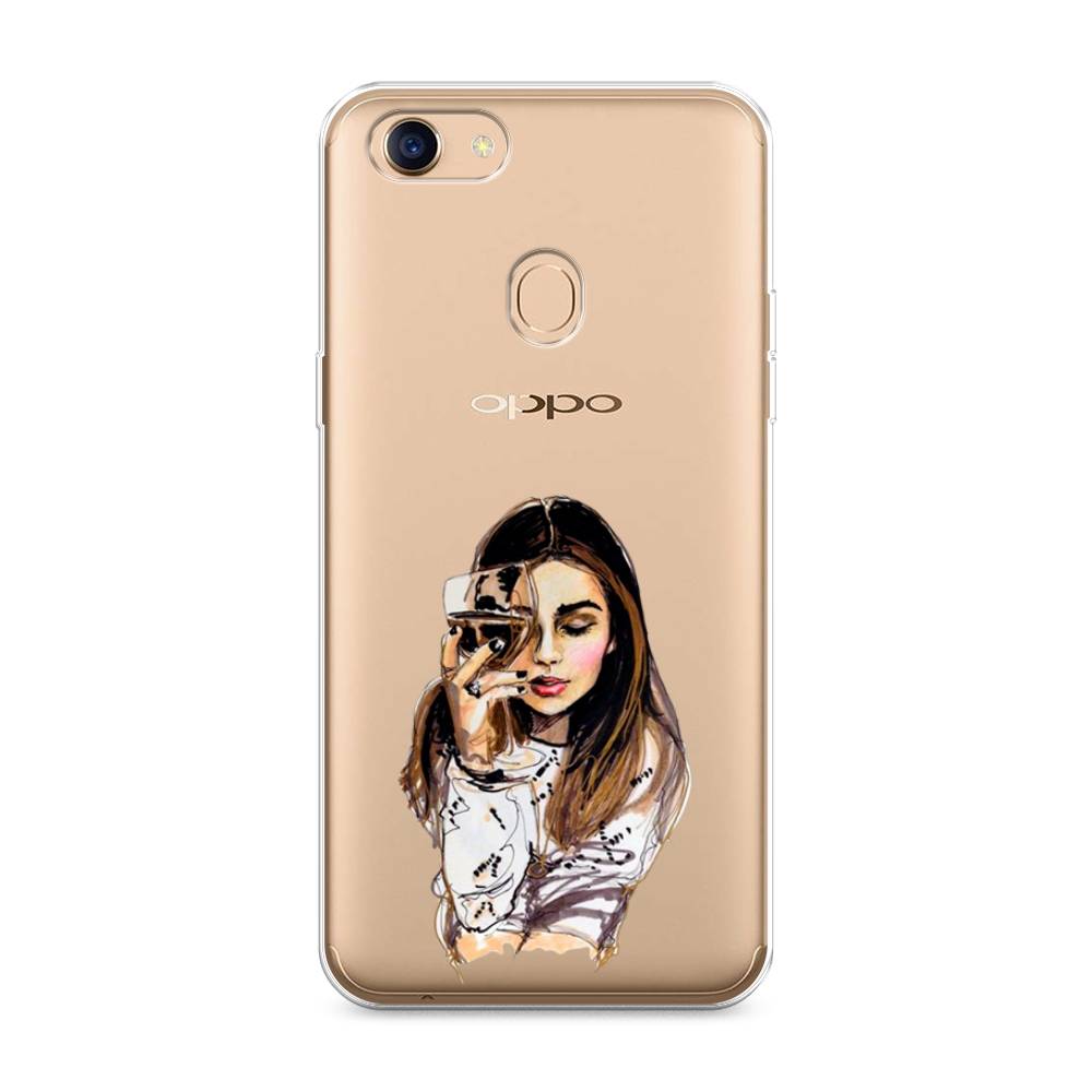 

Чехол Awog на Oppo F5 "Девушка с бокалом", Разноцветный, 250250-7