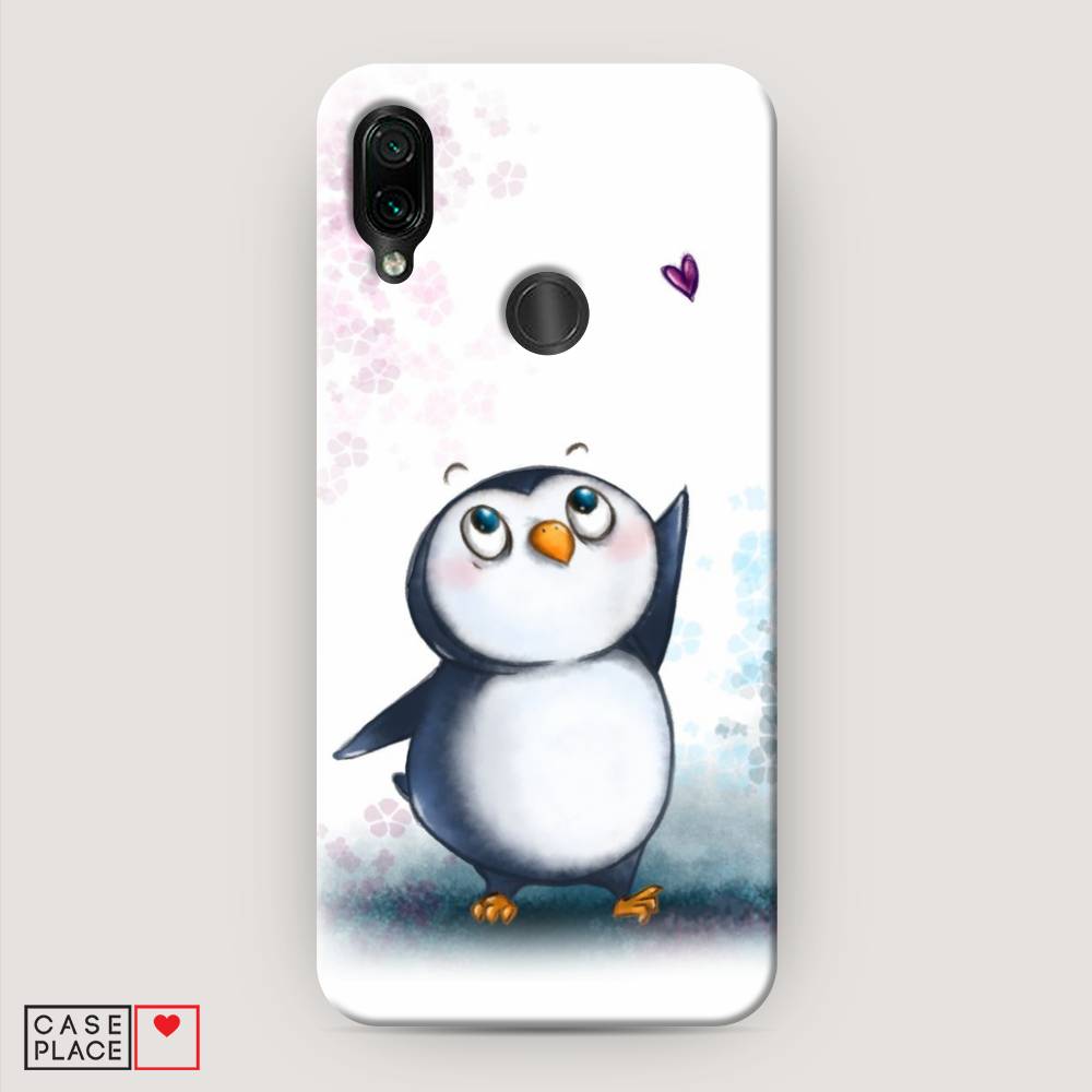 

Пластиковый чехол "Пингвин и сердечко" на Xiaomi Redmi 7, 35020-1