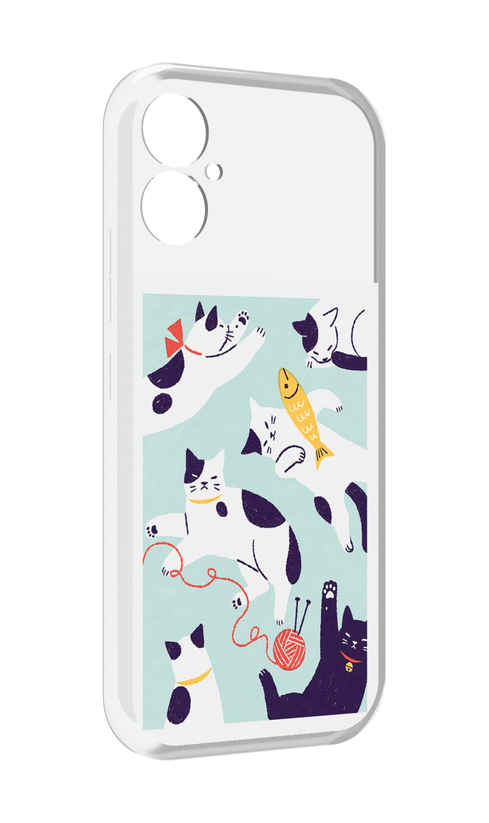 

Чехол MyPads коты-с-клубками для Tecno Spark 9 Pro \ Spark 9T, Прозрачный, Tocco