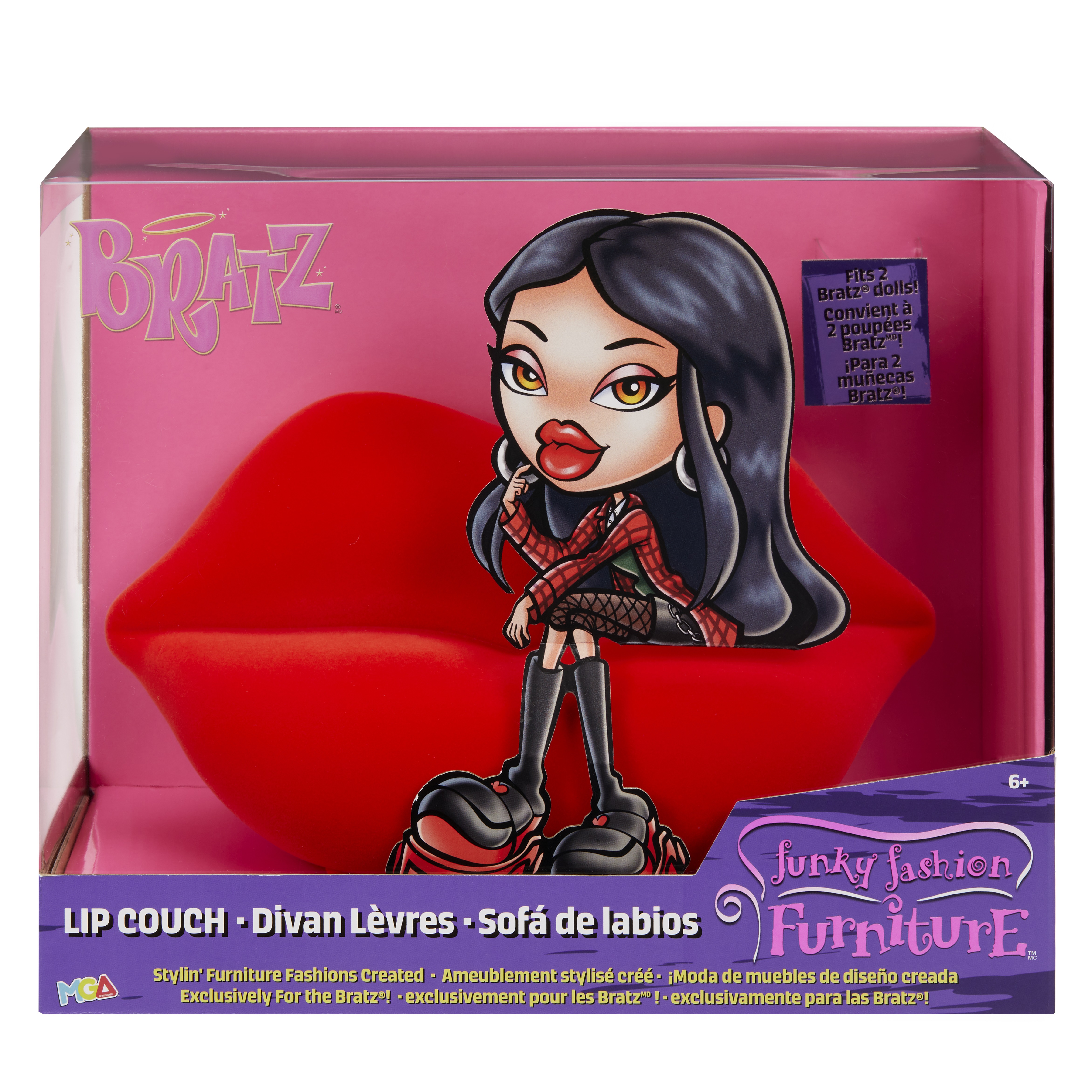 Игрушка Диван в форме губ для кукол Bratz