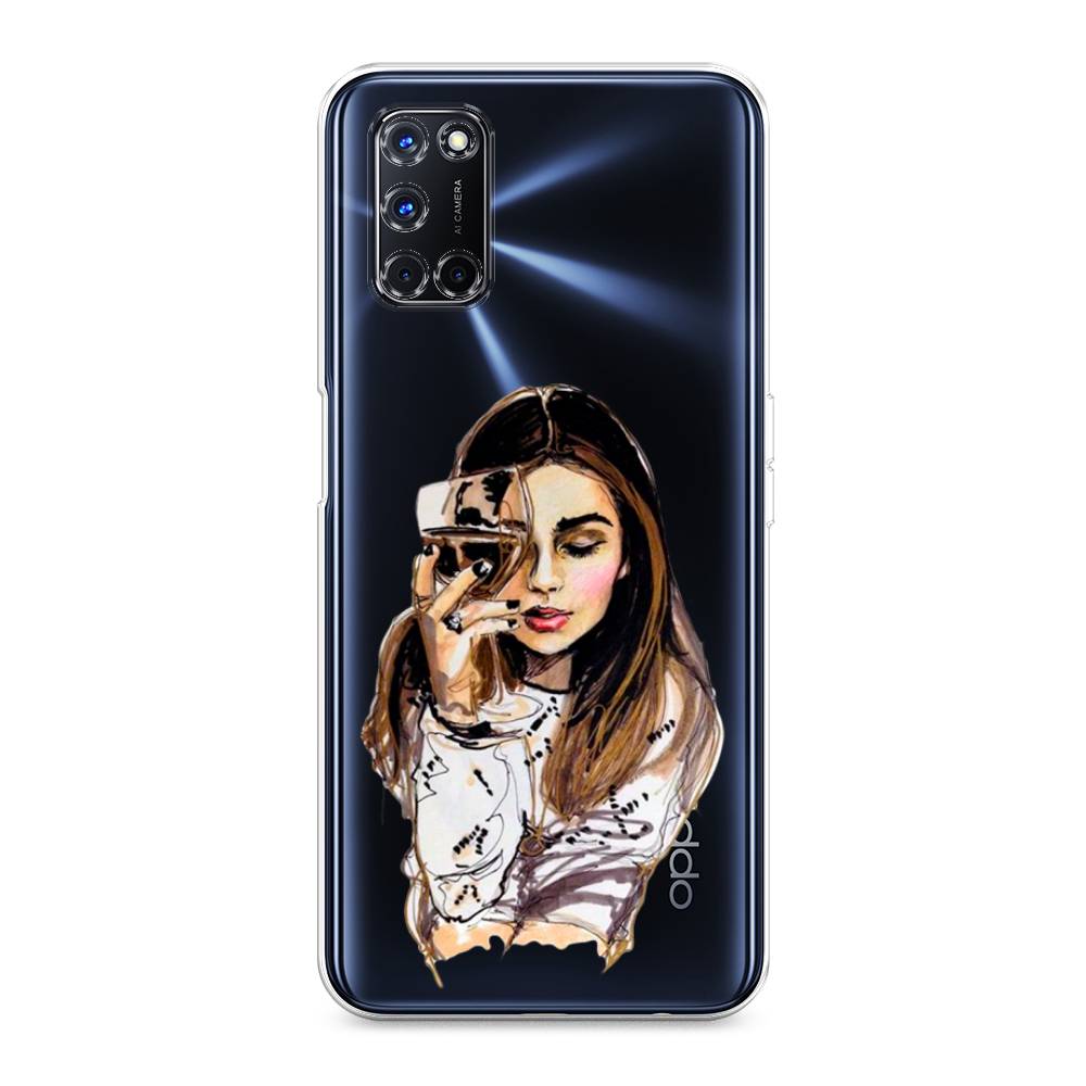 

Чехол Awog на Oppo A52/A72 "Девушка с бокалом", Разноцветный, 253250-7
