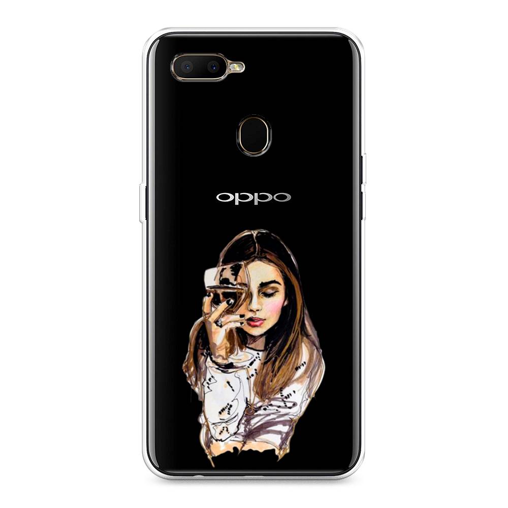 

Чехол Awog на Oppo A5s "Девушка с бокалом", Разноцветный, 252350-7