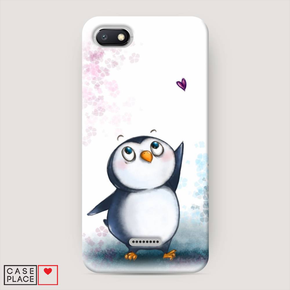 

Пластиковый чехол "Пингвин и сердечко" на Xiaomi Redmi 6A, 34120-1