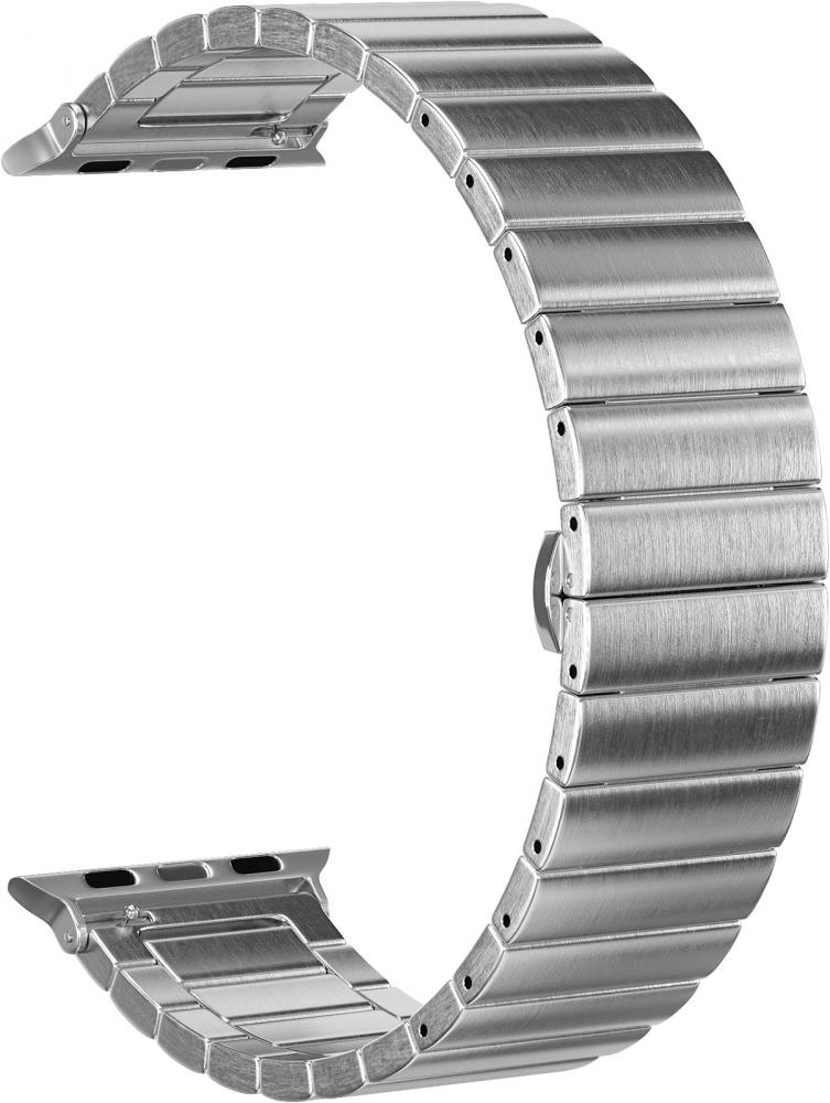 

Ремешок стальной GSMIN Steel Collection для Apple Watch 42/44mm (Серебристый)