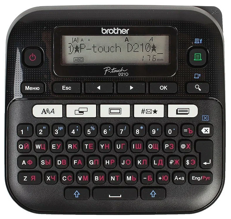 

Принтер этикеток Brother PT-D210 черный (PT-D210), PT-D210