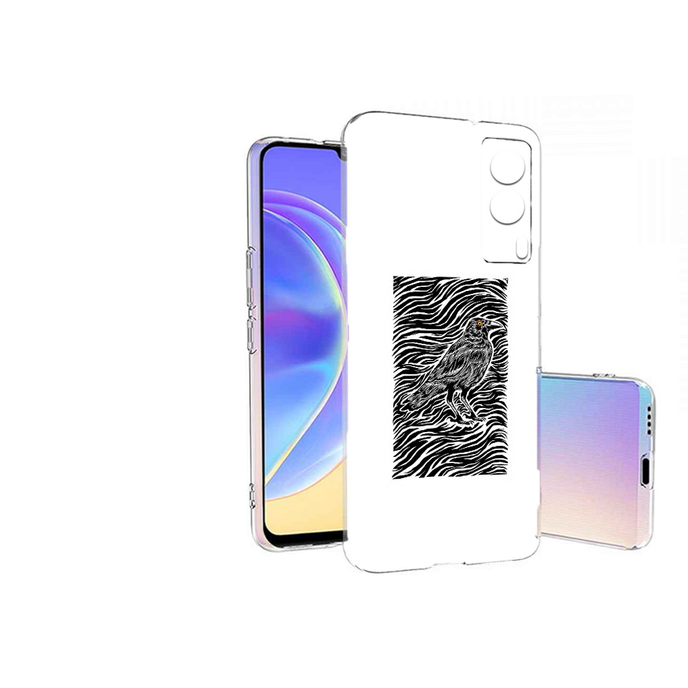 

Чехол MyPads Tocco для Vivo V21E ворон в абстракции (PT161736.380.272), Прозрачный, Tocco