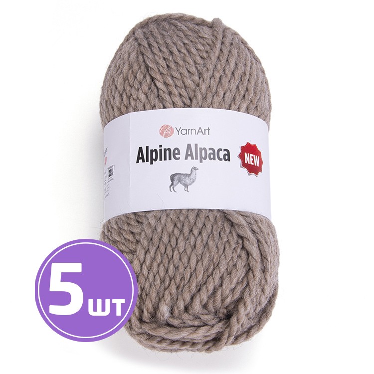 

Пряжа YarnArt Alpine Alpaca New Альпина альпака нью 1432 бежевый 5 шт по 150 г