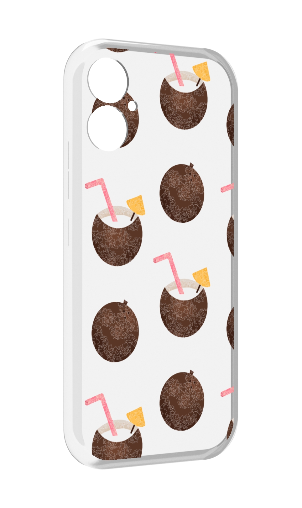 

Чехол MyPads кокосики для Tecno Spark 9 Pro \ Spark 9T, Прозрачный, Tocco