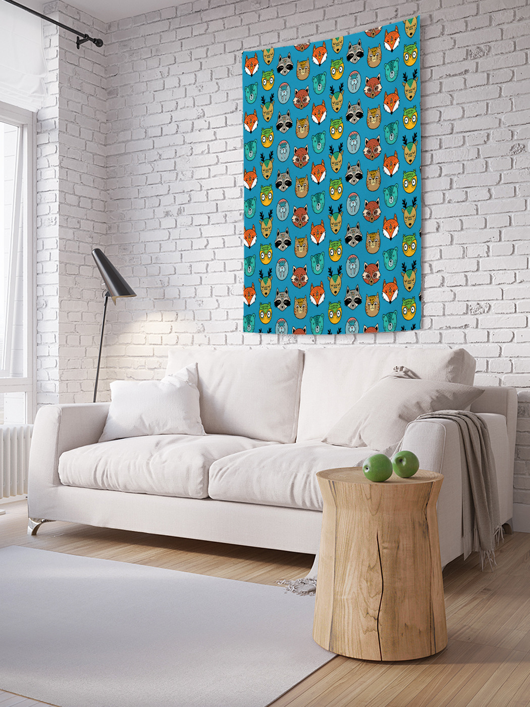 

Вертикальное фотопанно на стену JoyArty Енот Лиса и Кот 150x200 см, Енот, Лиса и Кот