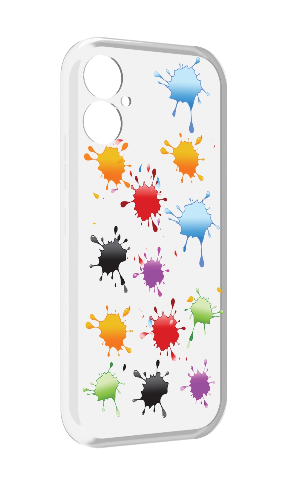 

Чехол MyPads кляксы для Tecno Spark 9 Pro \ Spark 9T, Прозрачный, Tocco