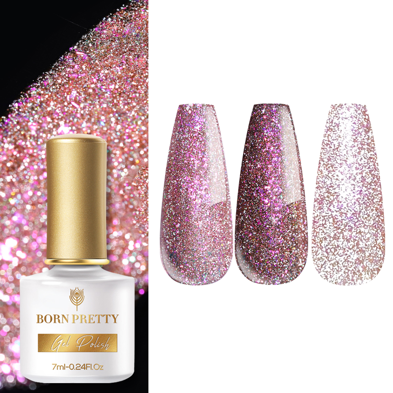 Гель-лак Born Pretty Reflective Glitter Flash RGF-03 53087-03, 7 мл кисть born pretty 44914 10