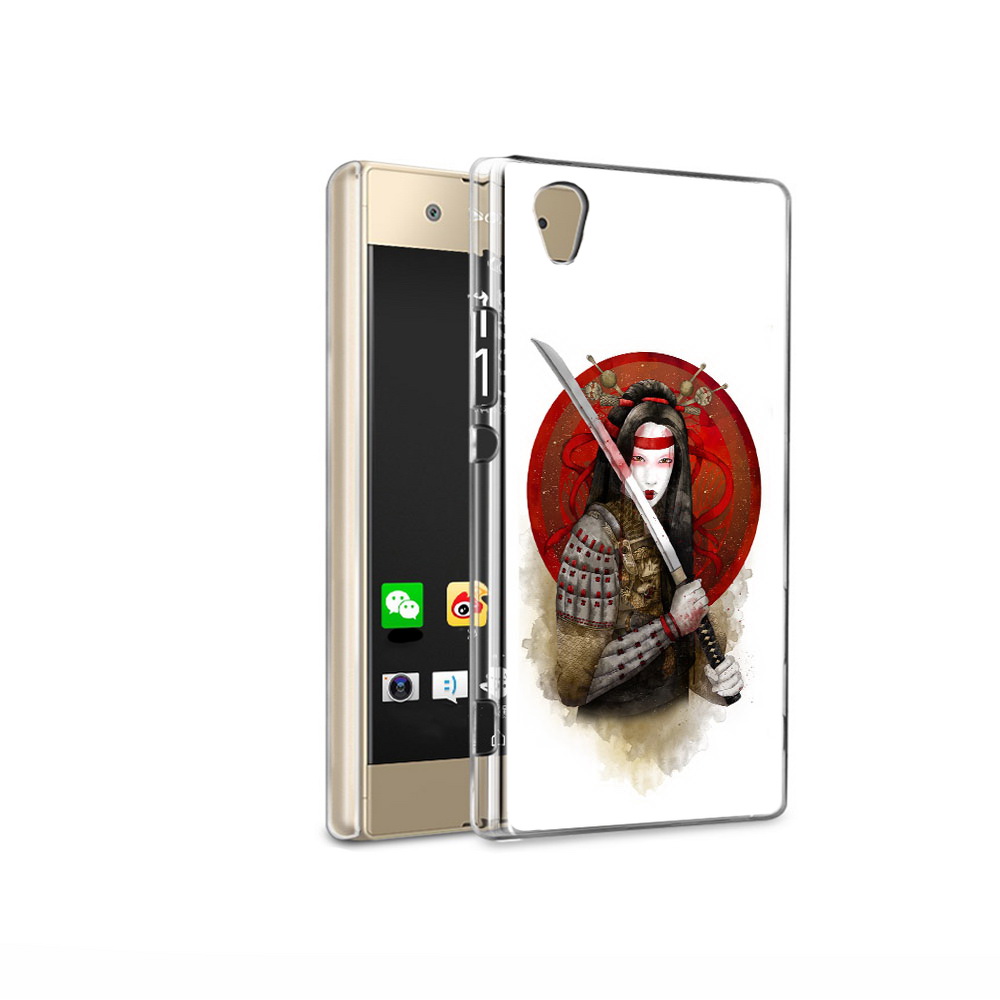 

Чехол MyPads Tocco для Sony Xperia XA1 Ultra рисованная девушка с катаной, Прозрачный, Tocco