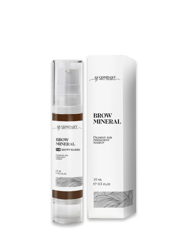 

M8 Brown Haired 10ml, Brow Mineral (пигмент для бровей) TM AS-Company
