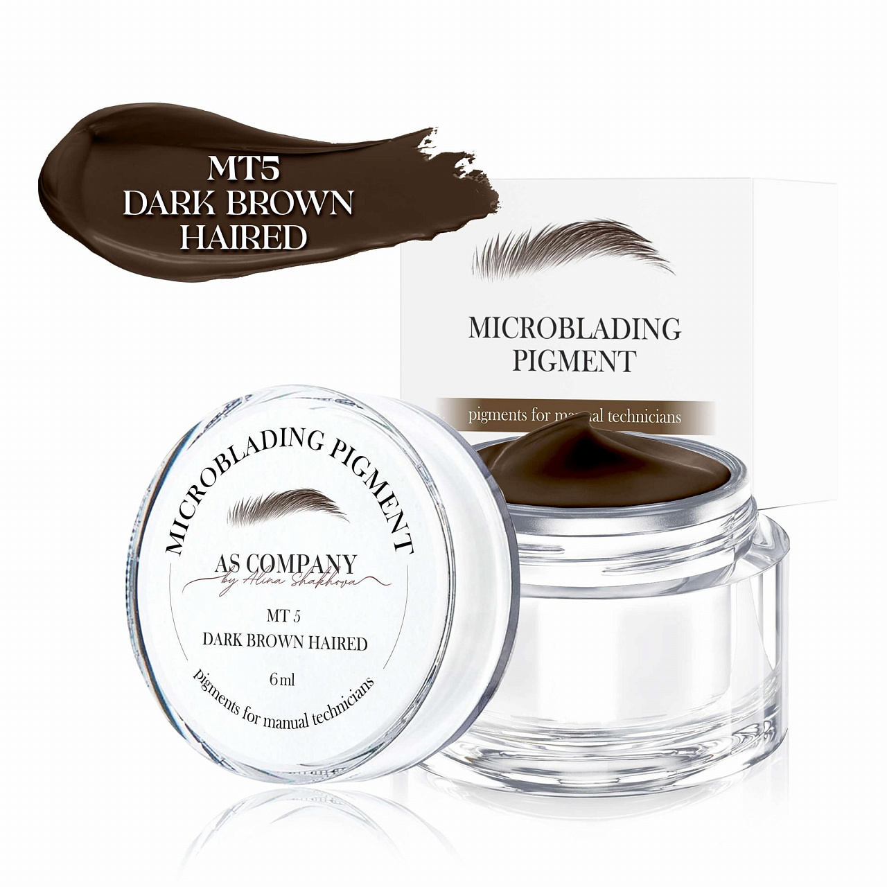 

Dark Brown Haired MT-5 MICROBLADING PIGMENT 6 ml